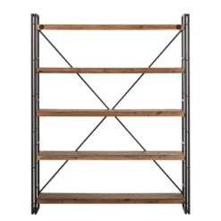 Étagère MANCHESTER 4 Rangements 150 Cm -Meilleur Meubles Magasin regal manchester ii akazie massiv metall 4873124