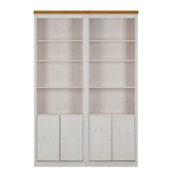 Étagère Murale Lillehammer III -Meilleur Meubles Magasin regalwand lillehammer iii kiefer massiv weiss honig 1112622