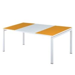 Bureau EasyDesk -Meilleur Meubles Magasin schreibtisch easydesk weiss orange 140 x 80 cm 1836270