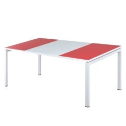 Bureau EasyDesk -Meilleur Meubles Magasin schreibtisch easydesk weiss rot 140 x 80 cm 1836294