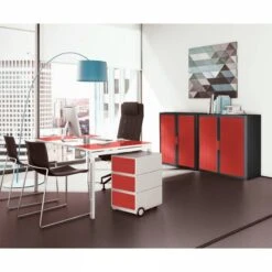 Bureau EasyDesk -Meilleur Meubles Magasin schreibtisch easydesk weiss rot 140 x 80 cm 1989630
