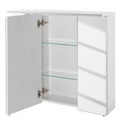 Armoire Avec Miroir Genf I -Meilleur Meubles Magasin spiegelschrank genf weiss glanz 3513953