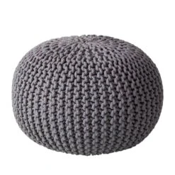 Pouf Tricot Edson 37 Pouf Tricot Edson -Meilleur Meubles Magasin strickpouf edson webstoff dunkelbraun 4088056