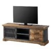 Meuble TV Hunter -Meilleur Meubles Magasin tv lowboard hunter mango massiv metall mango blaugrau 4414472