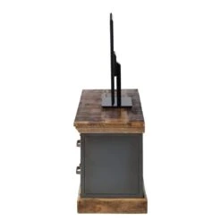 Meuble TV Hunter -Meilleur Meubles Magasin tv lowboard hunter mango massiv metall mango blaugrau 4414480