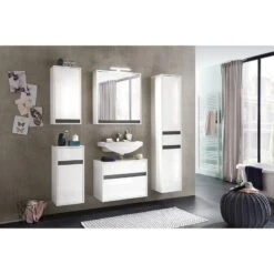 Trend Team Meuble Bas -Meilleur Meubles Magasin waschbeckenunterschrank sol ii hochglanz weiss weiss 5080396