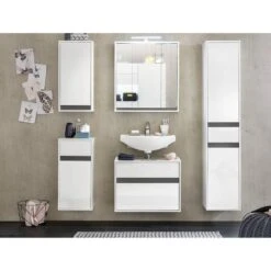 Trend Team Meuble Bas -Meilleur Meubles Magasin waschbeckenunterschrank sol ii hochglanz weiss weiss 5080400