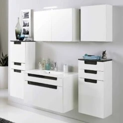 Meuble Lavabo Laris I 9 Meuble Lavabo Laris I -Meilleur Meubles Magasin waschtisch laris i hochglanz weiss anthrazit 341015