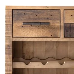 Range-bouteilles Tamati -Meilleur Meubles Magasin weinregal tamati altholz pinie metall pinie dunkel schwarz 4920724