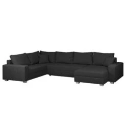 Canapé Panoramique Loorana (convertible) -Meilleur Meubles Magasin wohnlandschaft loorana mit schlaffunktion strukturstoff ottomane longchair beidseitig montierbar anthrazit 4096720