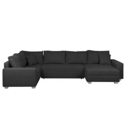 Canapé Panoramique Loorana (convertible) -Meilleur Meubles Magasin wohnlandschaft loorana mit schlaffunktion strukturstoff ottomane longchair beidseitig montierbar anthrazit 4096728