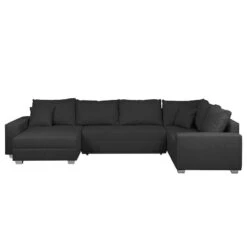 Canapé Panoramique Loorana (convertible) -Meilleur Meubles Magasin wohnlandschaft loorana mit schlaffunktion strukturstoff ottomane longchair beidseitig montierbar anthrazit 4096764