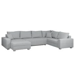 Canapé Panoramique Loorana (convertible) -Meilleur Meubles Magasin wohnlandschaft loorana mit schlaffunktion strukturstoff ottomane longchair beidseitig montierbar hellgrau 4096664